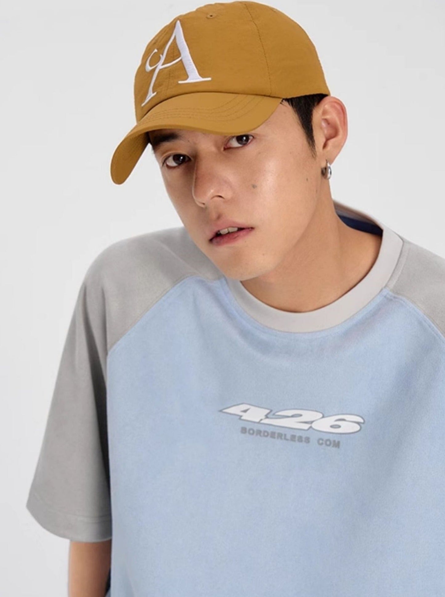 Summer T-Shirt In Faux Suede Fabric