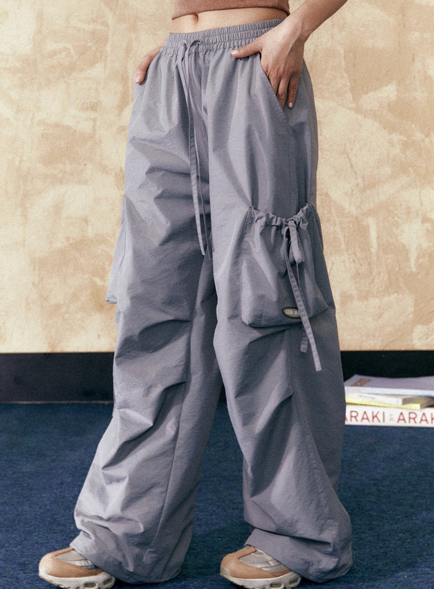 American Retro Drawstring Loose Drap Pants