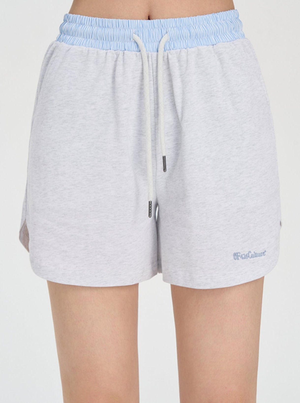 Striped Stitching Shorts