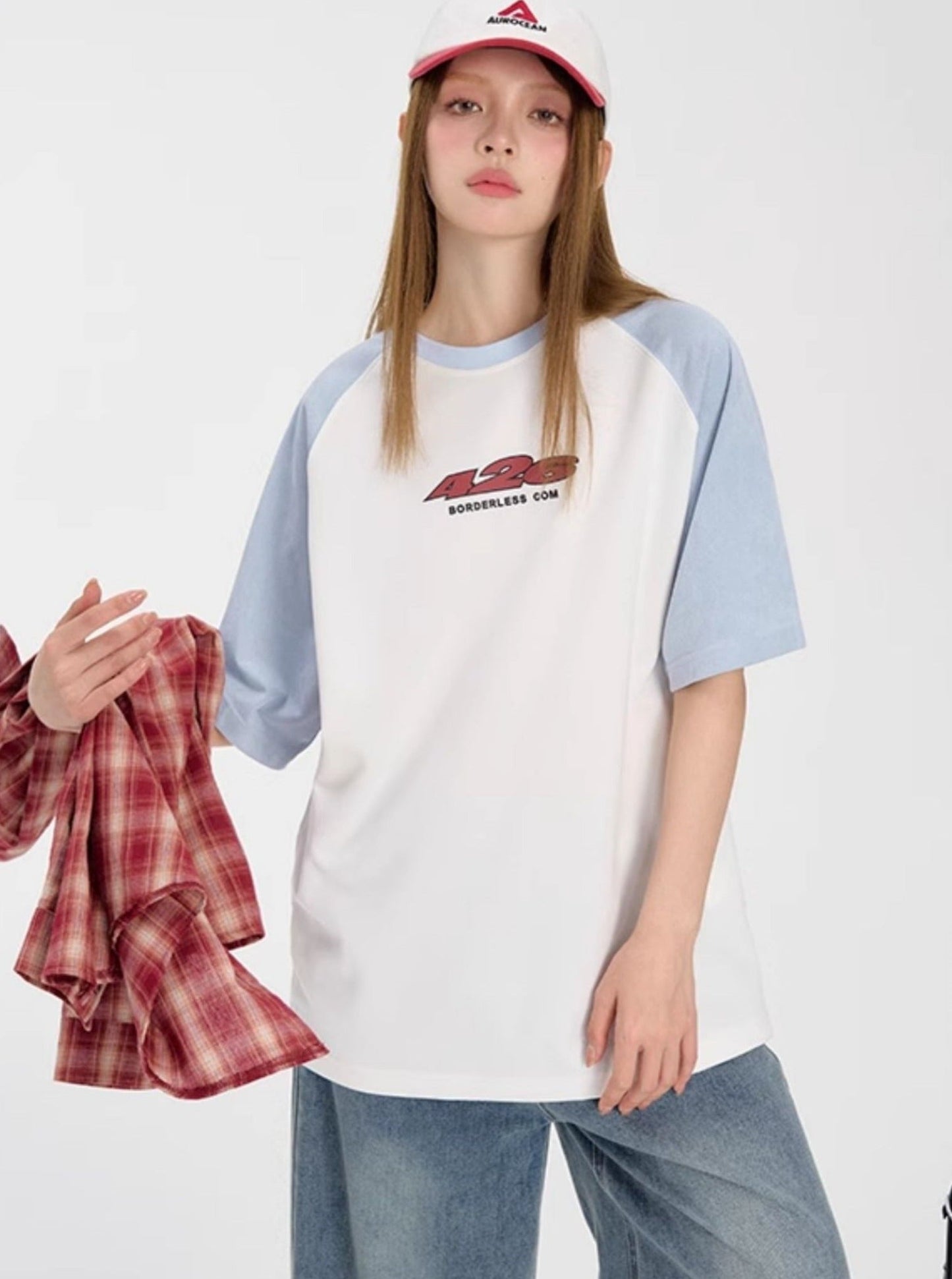 Summer T-Shirt In Faux Suede Fabric