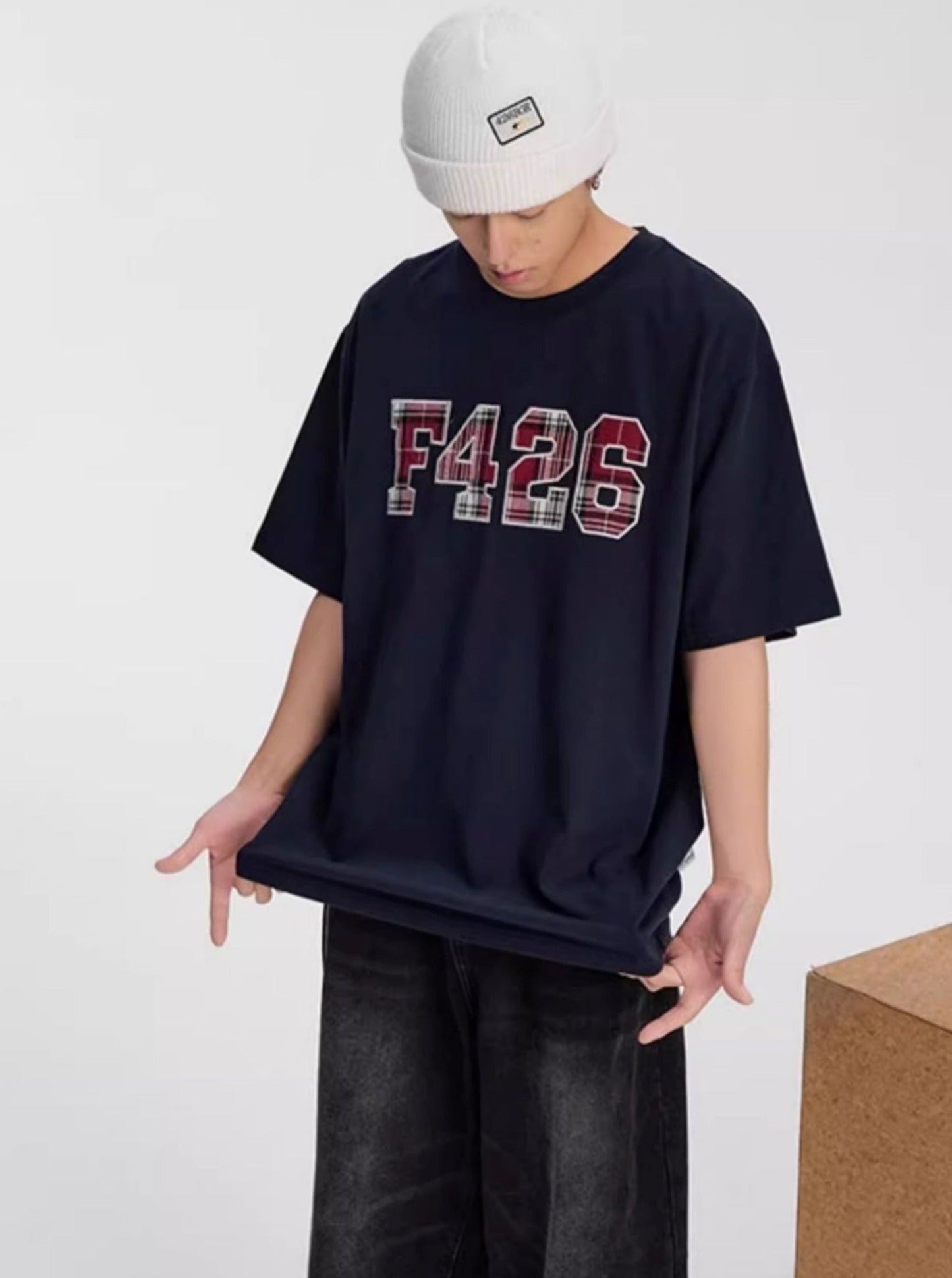 T-Shirt With Embroidered Logo For Summer