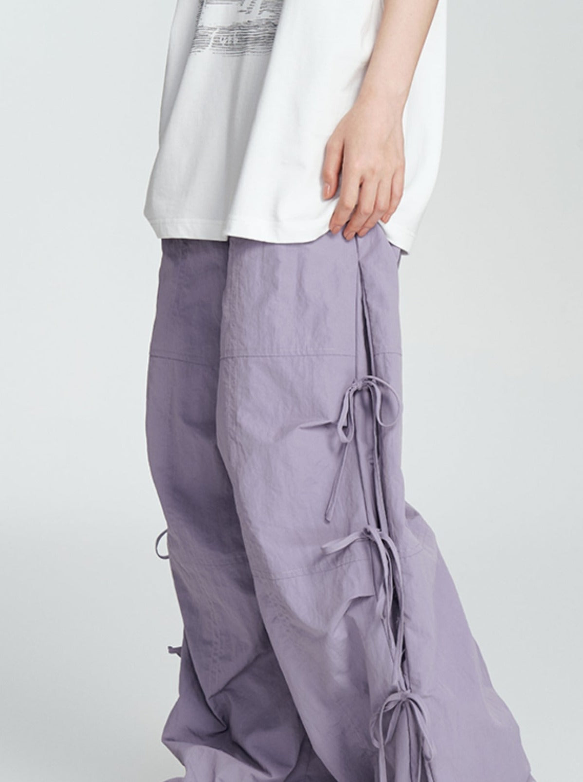 Side Bow Detail Pants