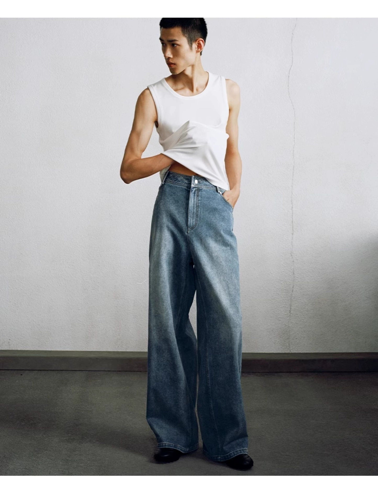 Washed & Faded Regular Jeans