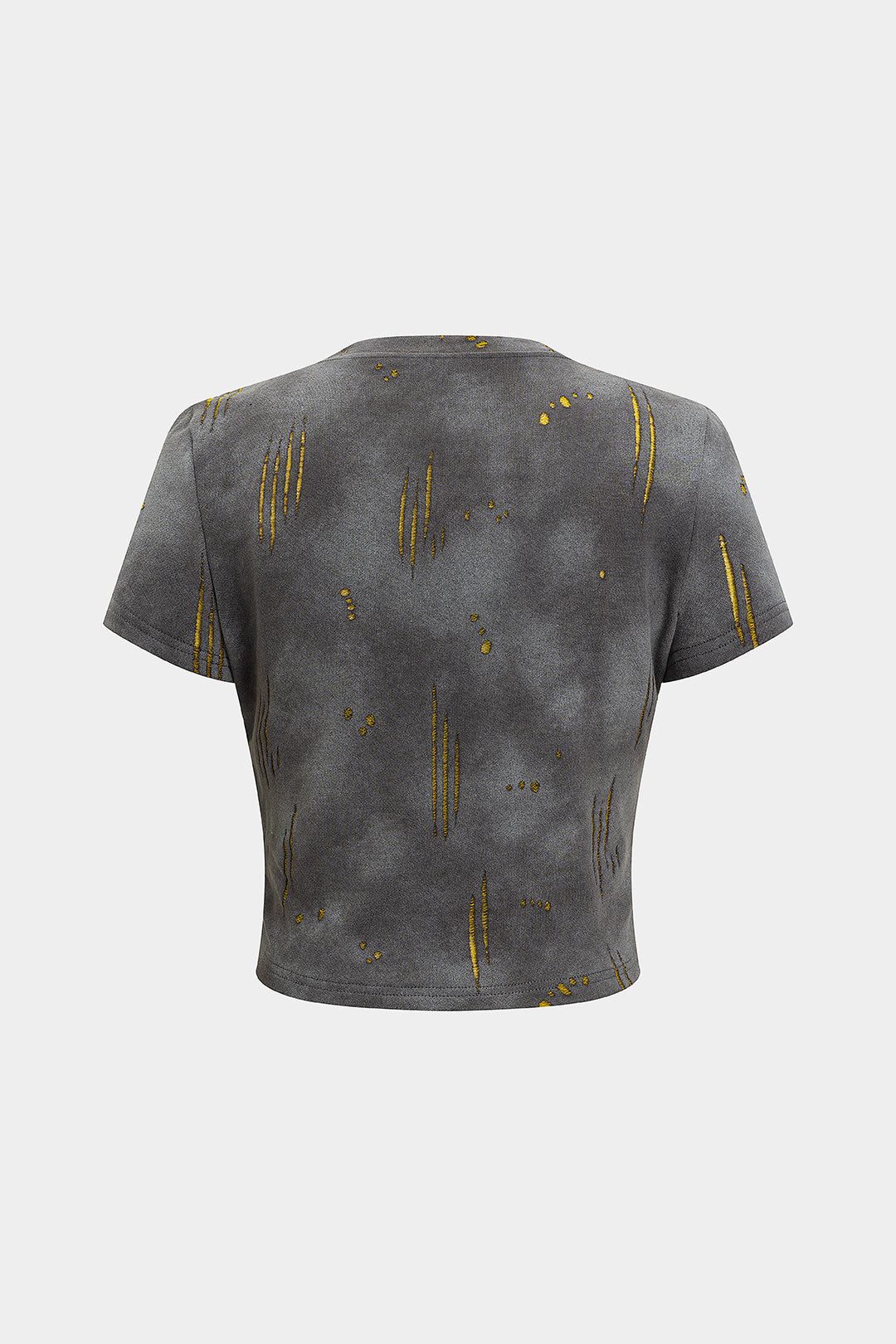 Asymmetrical Twist Knot Short Sleeve T-Shirt