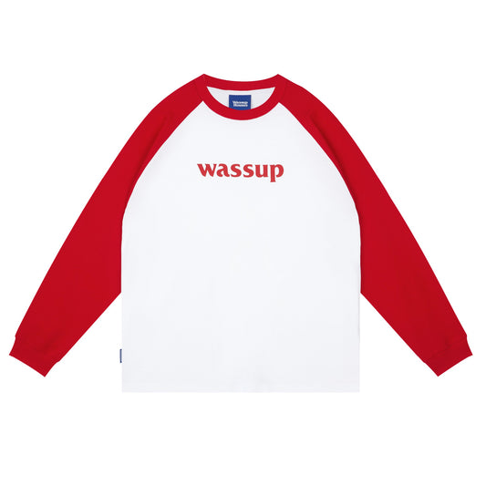Essential Basic Logo Raglan Long Sleeved Tee