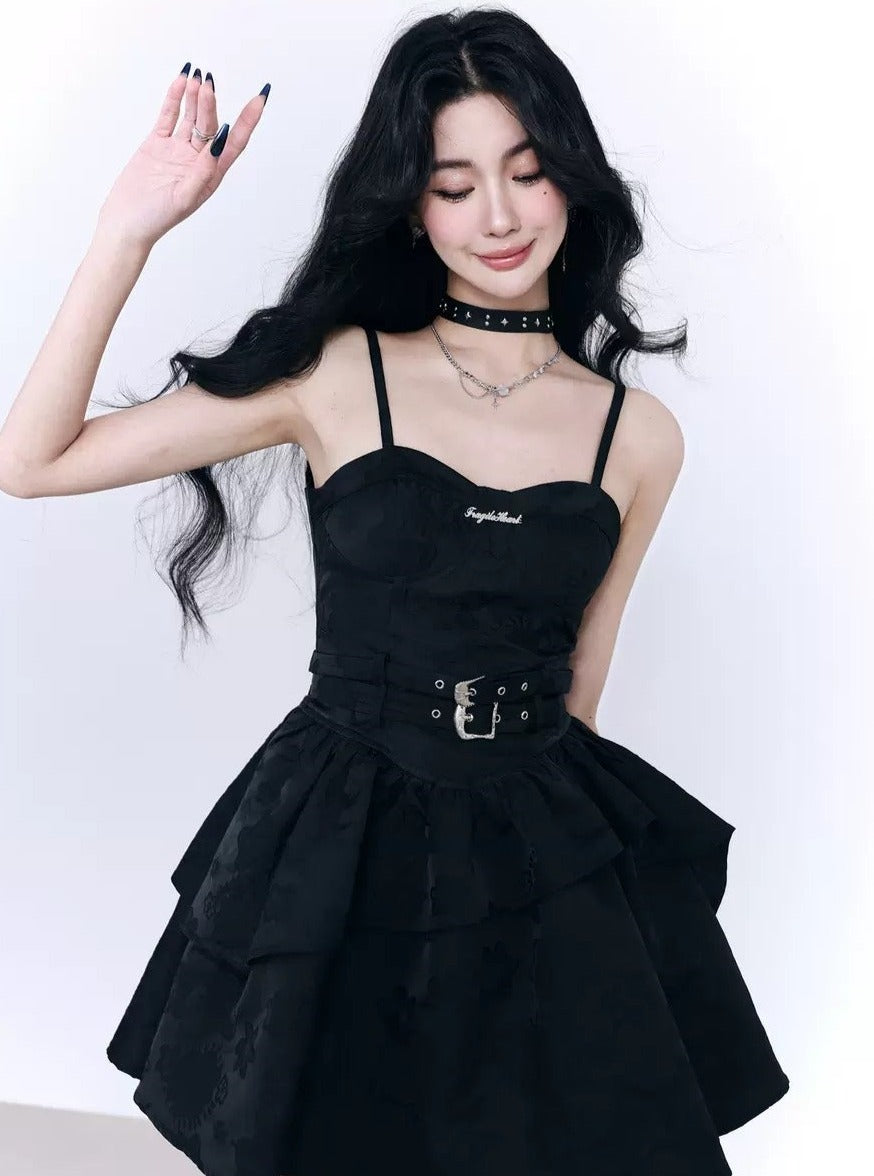 Punk Princess Tiered Ruffle Mini Dress