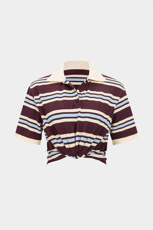 Button Detail Short Sleeve T-Shirt