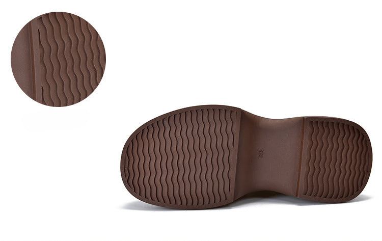 Classic Leather Thick Bottom Lace-Up Martin Boots