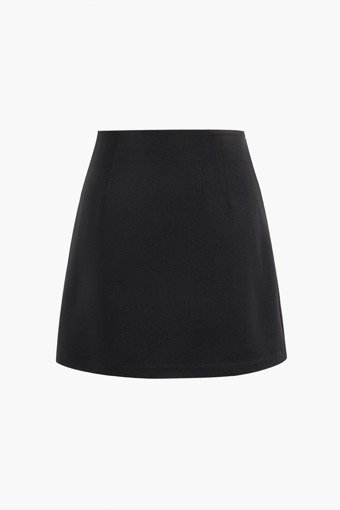 Button High Waist Skirt