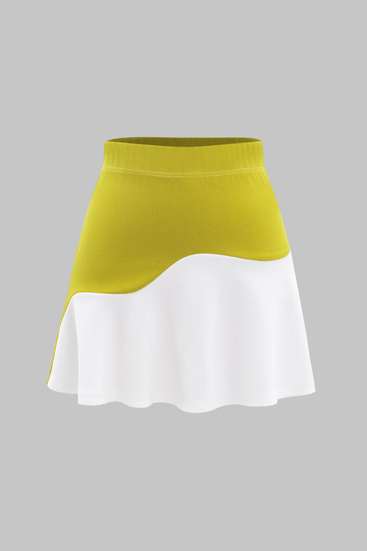 Asymmetrical Patchwork Skirt