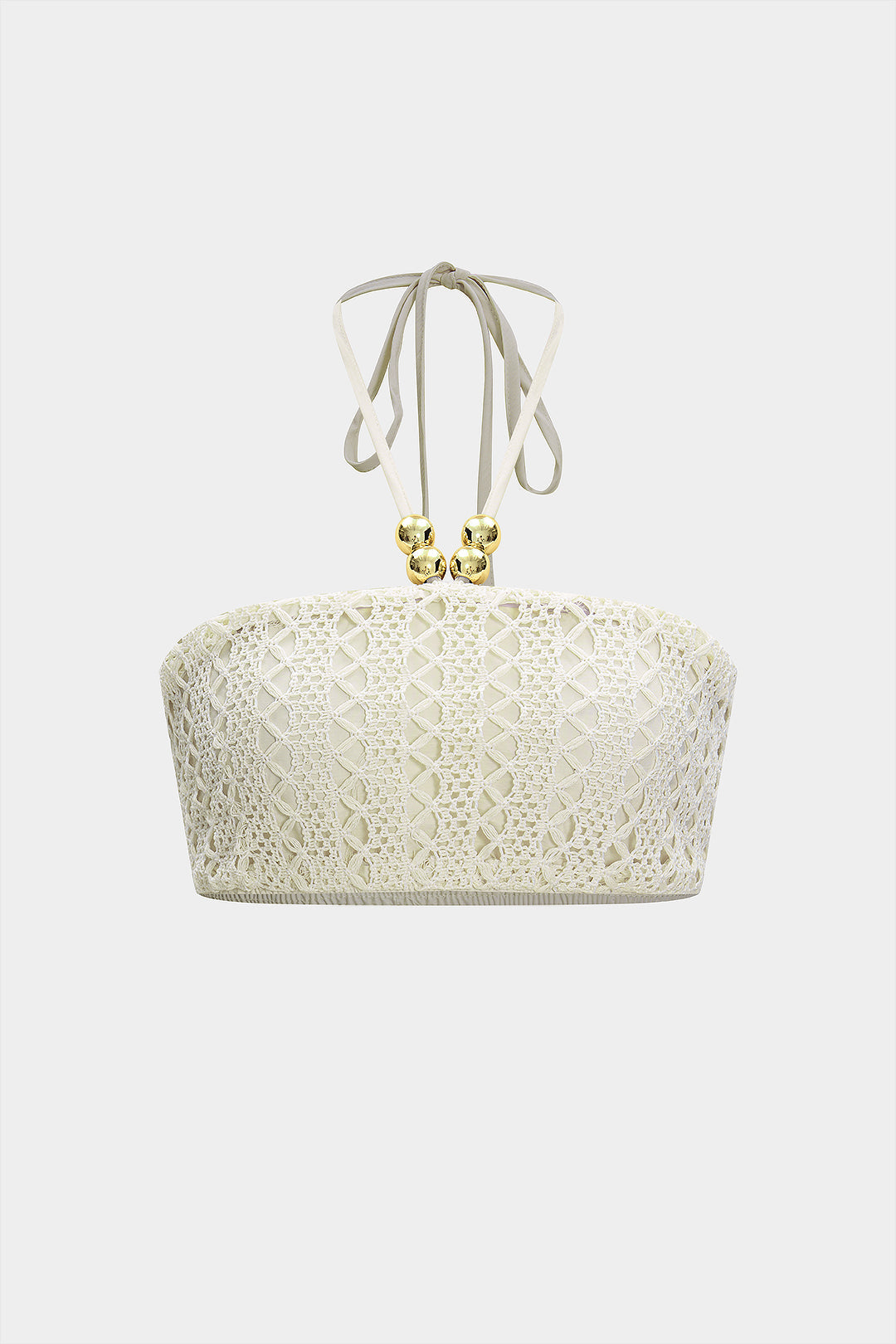 Beaded Halter Neck Tank Top And Fringe Trim Skirt Set