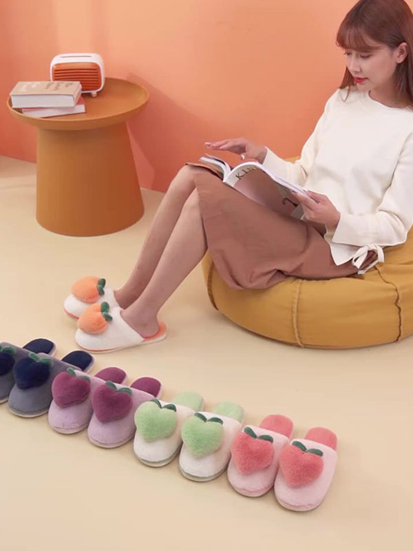 Simple Love Casual Plush Slippers