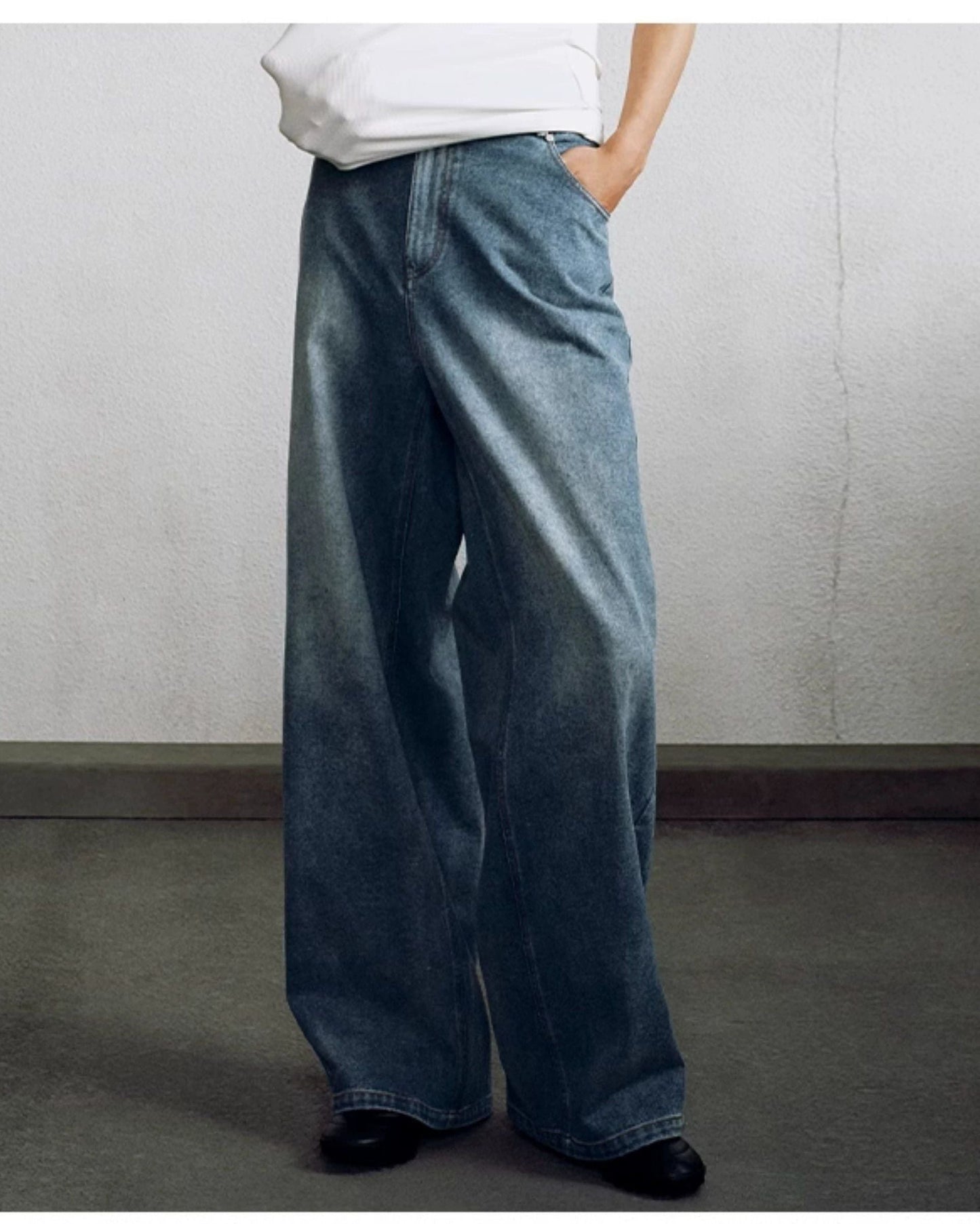 Washed & Faded Regular Jeans