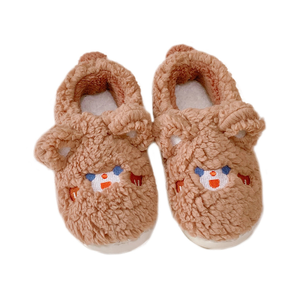 Cute Animal Printed Thermal Cotton Slippers