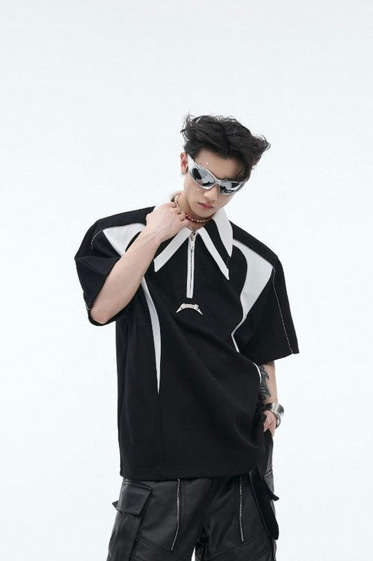 Polo Tee With Contrast