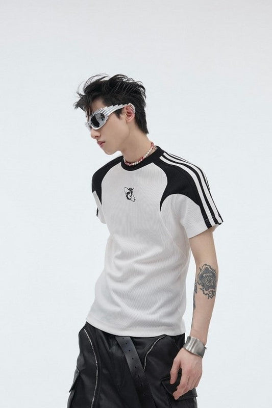 Cropped Contrast Tee