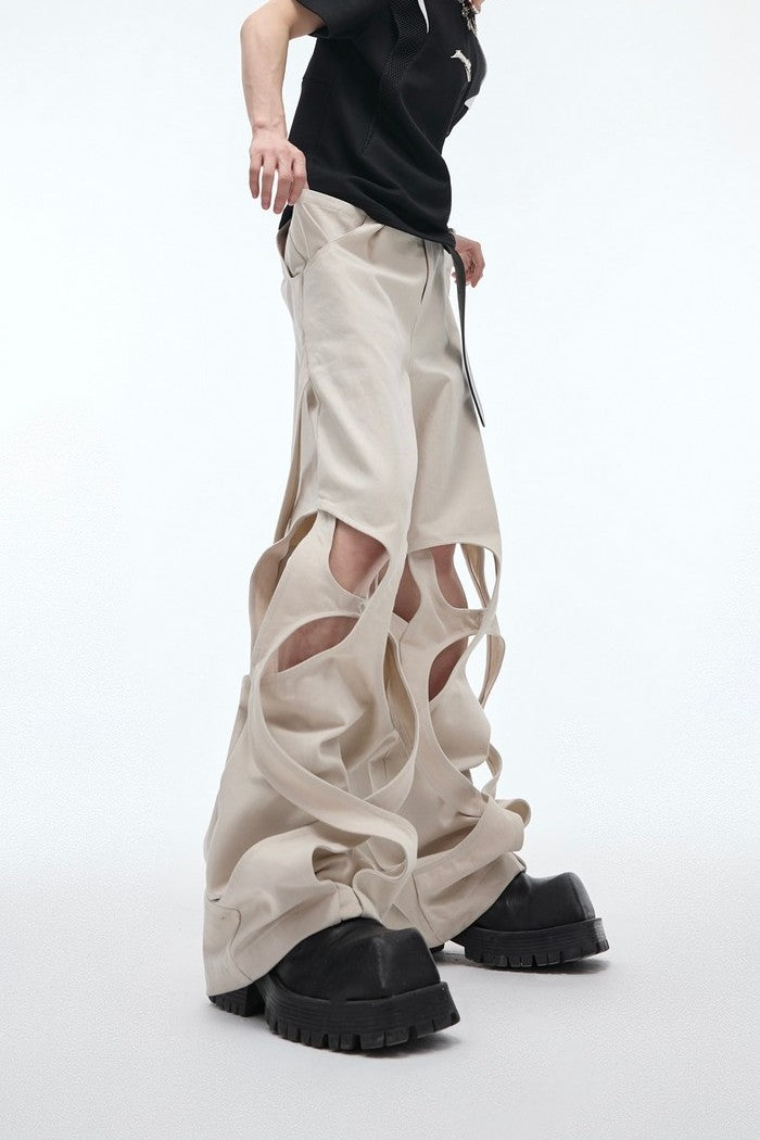 Twisted Loose Deconstructed Trousers