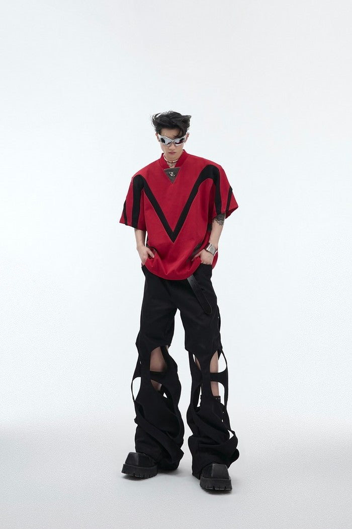 Twisted Loose Deconstructed Trousers