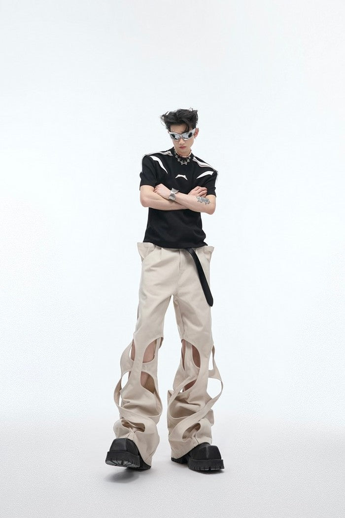 Twisted Loose Deconstructed Trousers