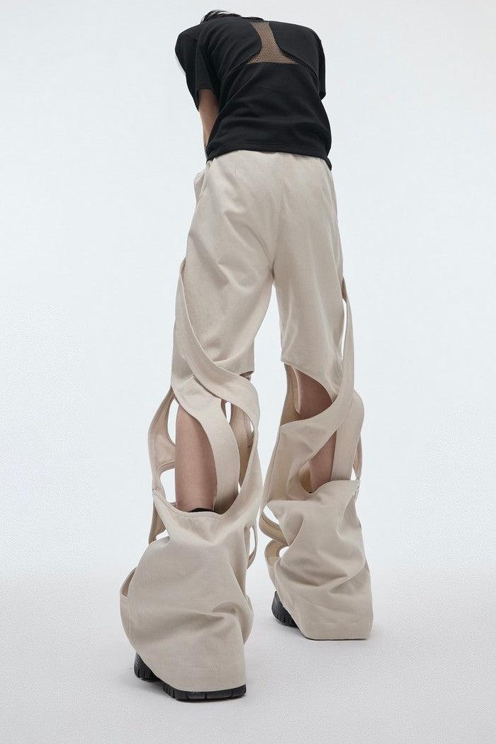 Twisted Loose Deconstructed Trousers