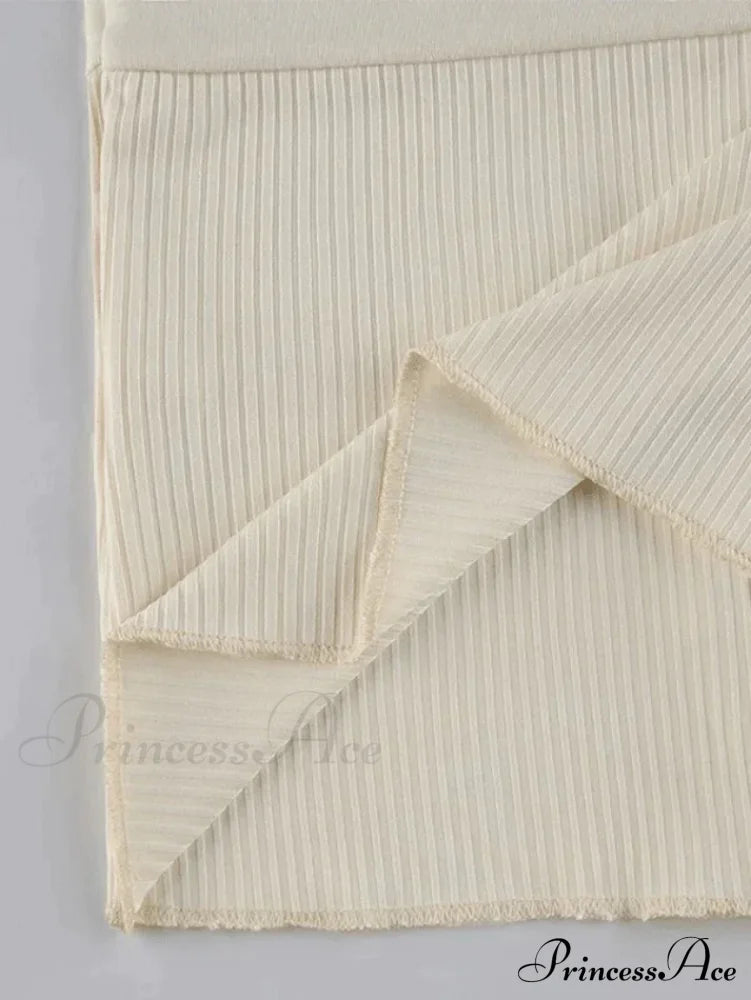 Lace Trim Padded Trendy Ribbed Crop Cami Top