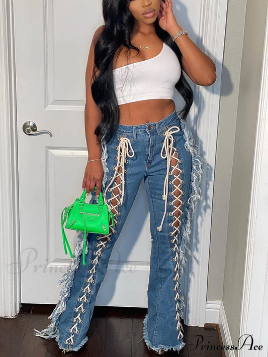 Lace Up Graceful Tank Top