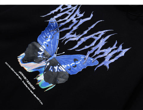 Ethereal Butterfly Metal Hoodie