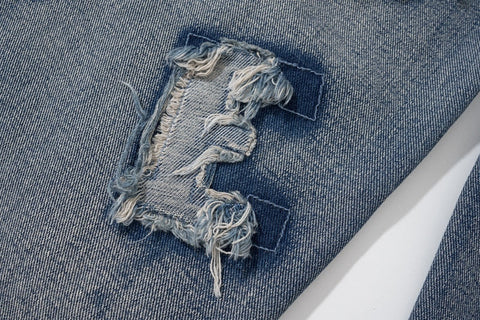 Deconstructed Letter Jeans