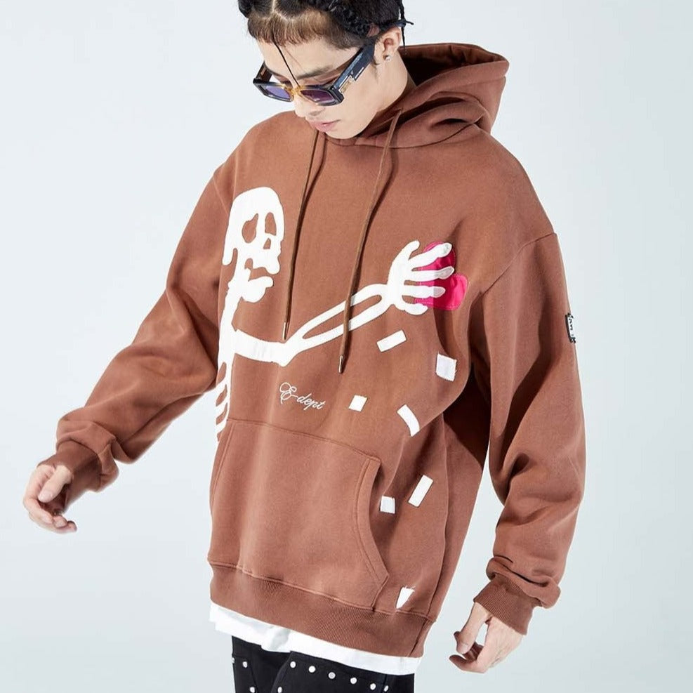 Editorial Dept. 'Heartthief' Skeletal Luxe Hoodie