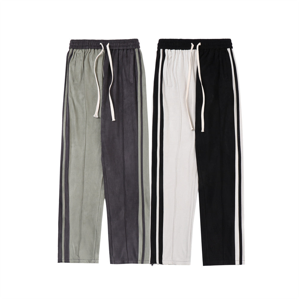 Two-Tone Split Track Pants