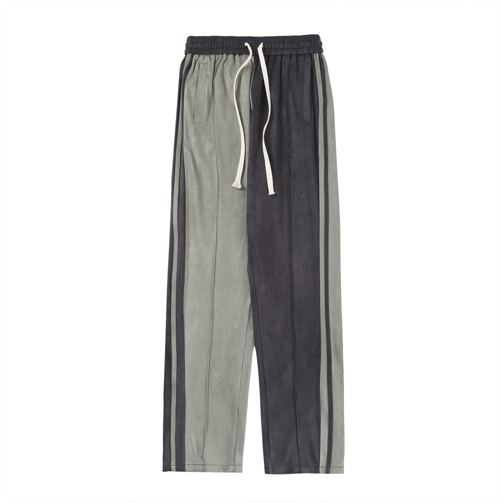 Two-Tone Split Track Pants