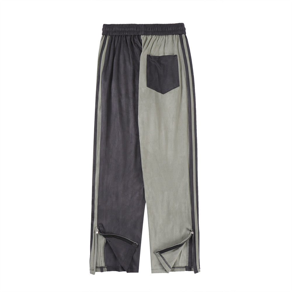 Two-Tone Split Track Pants