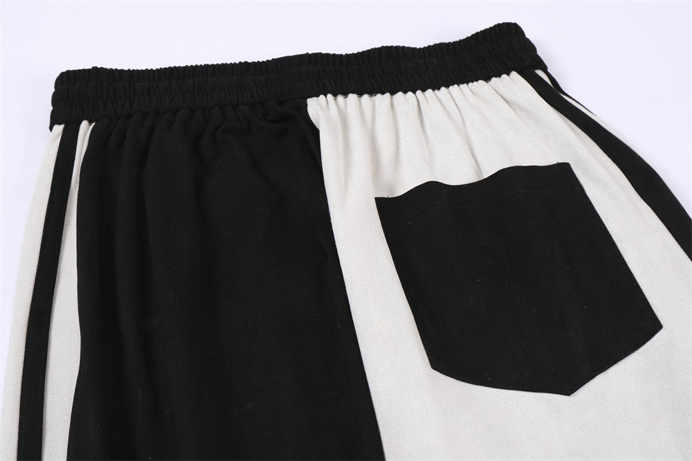Two-Tone Split Track Pants