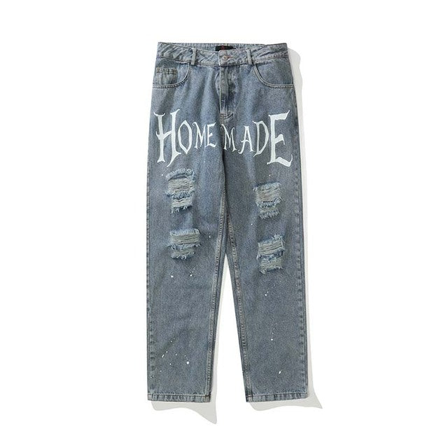 Distressed Statement Jeans