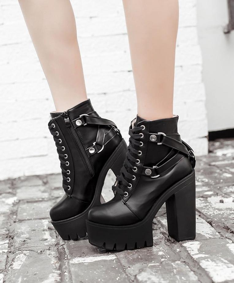 Militant Goth Combat Boots