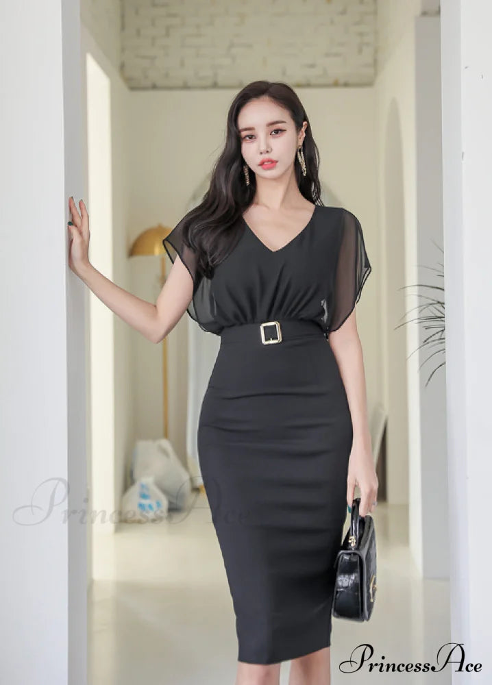 Sleeve Slim Fit Dress