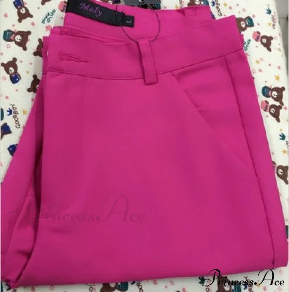 Slim Straight All Match Casual Capris Pants