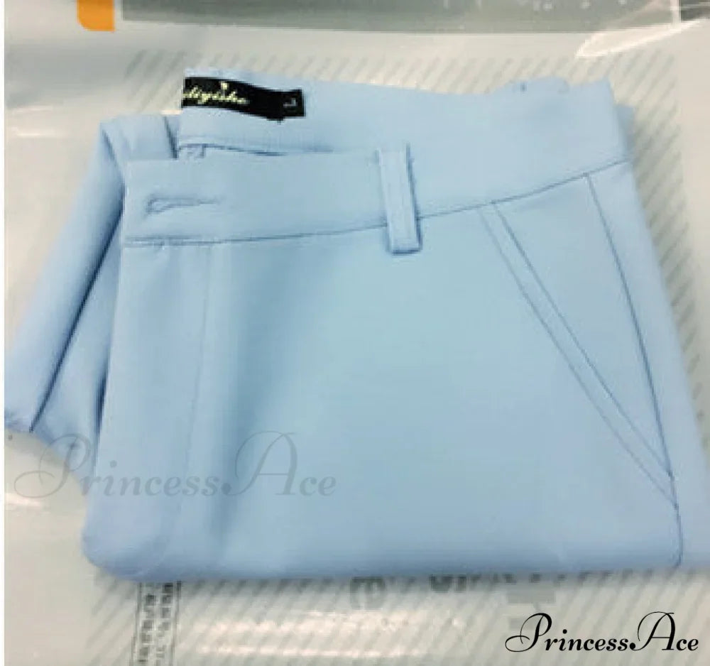 Slim Straight All Match Casual Capris Pants