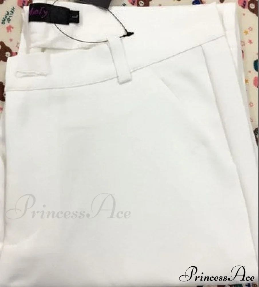 Slim Straight All Match Casual Capris Pants