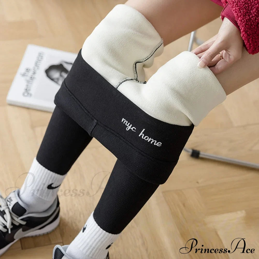 Velvet Thick High Waist Thermal Warm Leggings