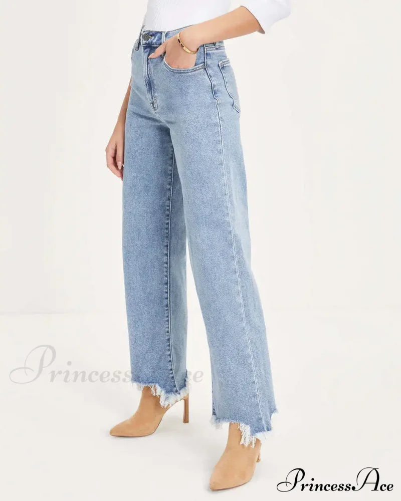 Vintage Fashion High Straight Korean Denim Jean