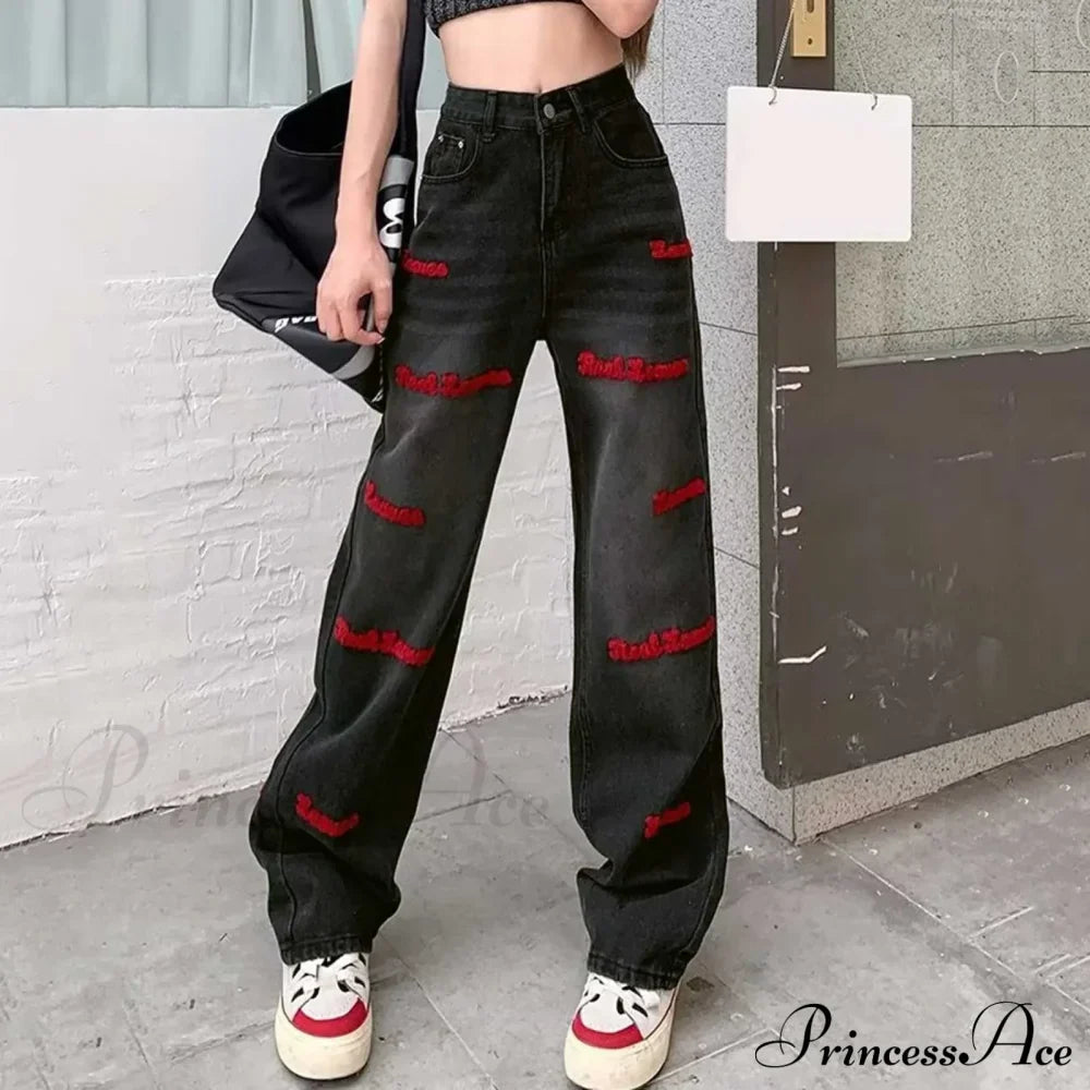 Vintage High Waist Oversize Sweatpants Jeans