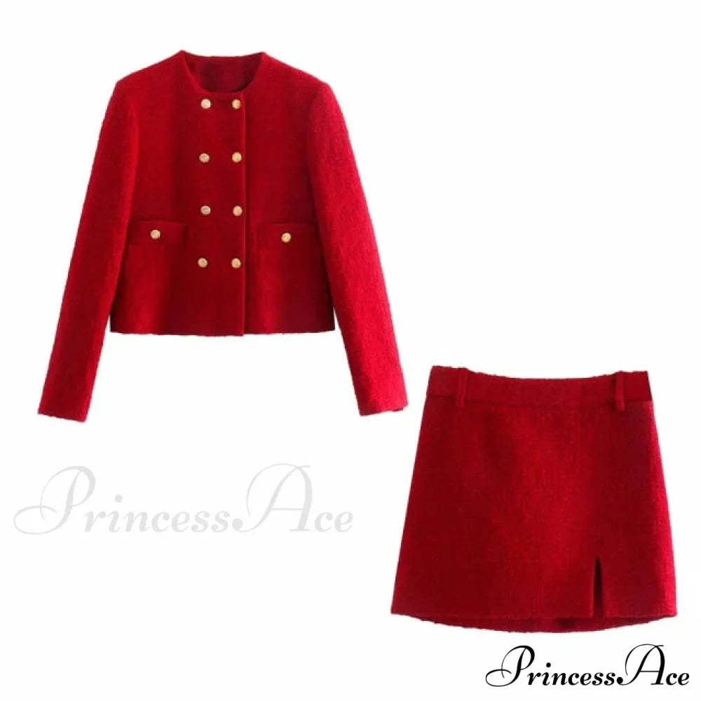 Vintage O Neck Long Sleeve Office Lady Blazer