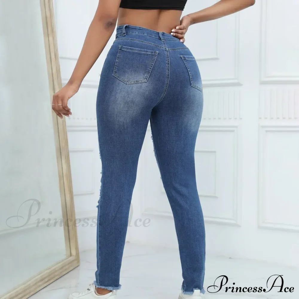 Vintage Oversized Breathable Skinny Jeans